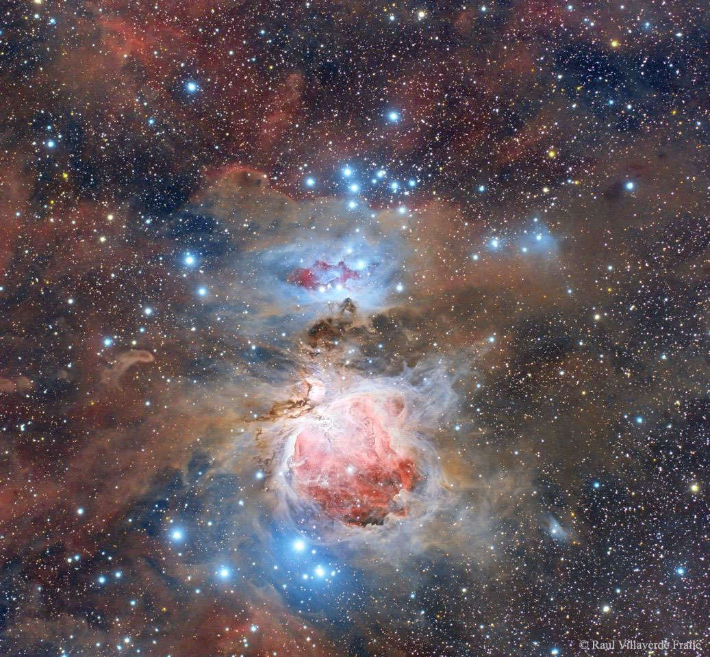 El polvo de la nebulosa de Orion