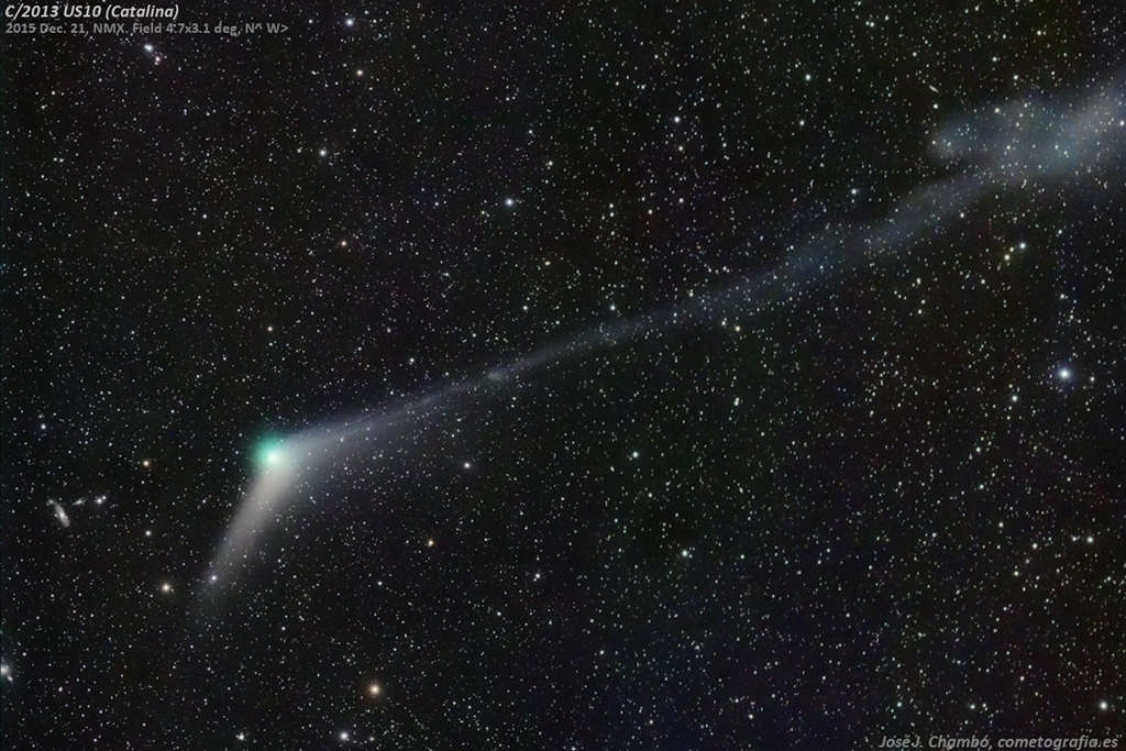 Las colas del cometa Catalina