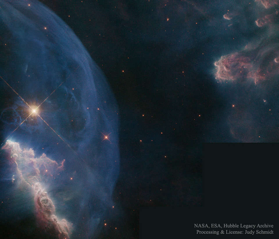 Primer plano de la nebulosa de la Burbuja
